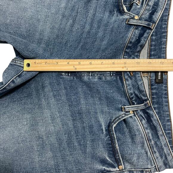 Express Conscious Edit Jeans Size 12 Long Relaxed Straight Low Rise Button Fly - Picture 14 of 16